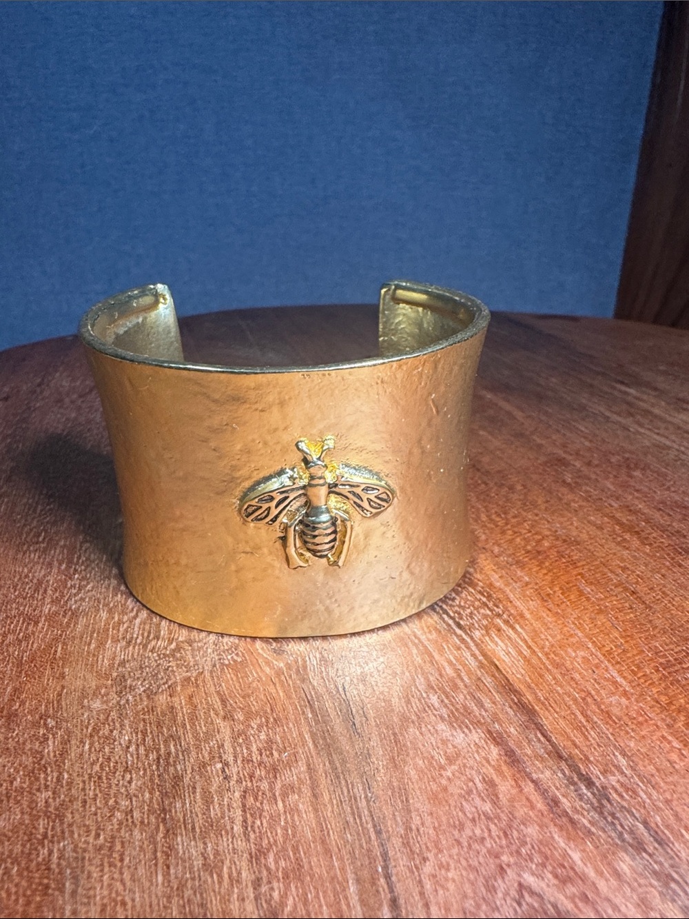 Gold KARINE SULTAN Bee Accent Cuff Bracelet - Women's Fashion Jewelry